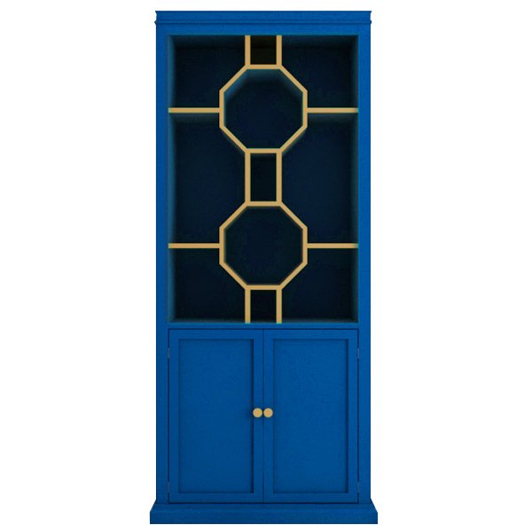 Стеллаж Art Deco Vitrine Синий Стеллаж Art Deco Vitrine Синий в Твери | Loft Concept