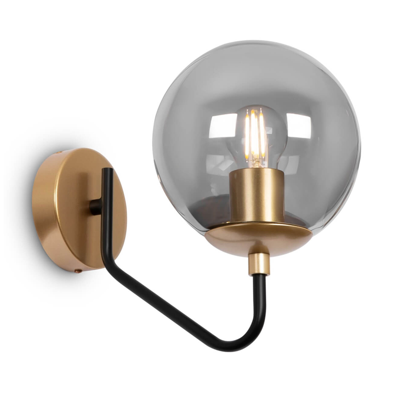 Бра Benigno Sconce Золотой Прозрачный (Transparent) Черный Бра Benigno Sconce Золотой Прозрачный (Transparent) Черный в Твери | Loft Concept