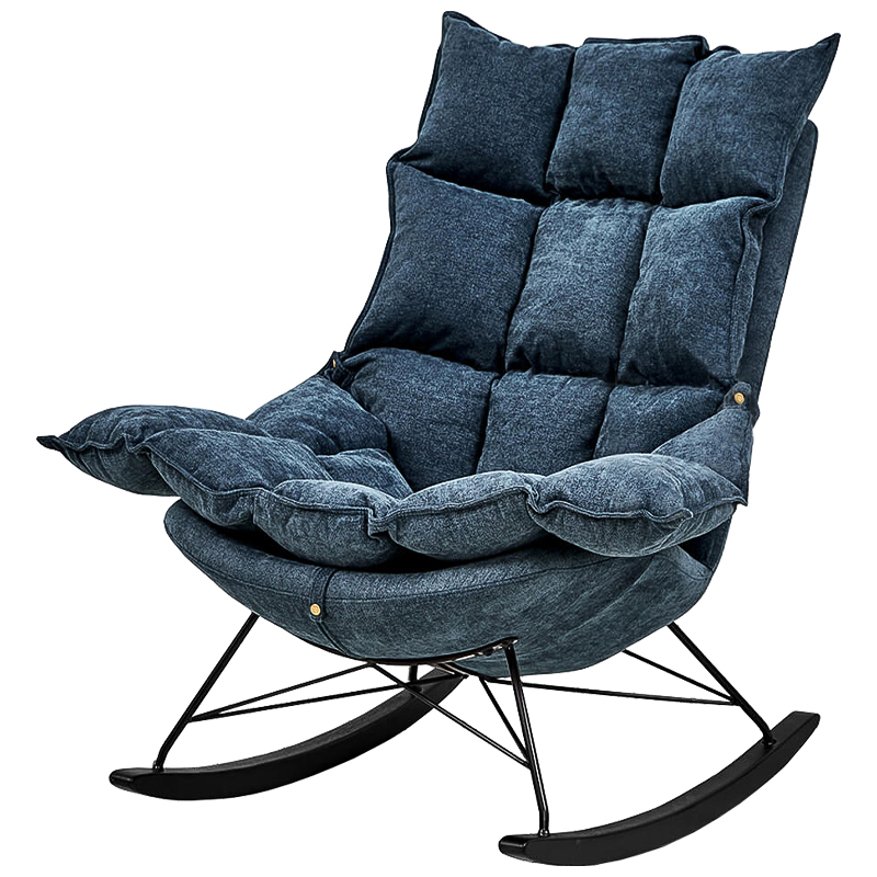 Кресло Bomani Chair Синий Черный Кресло Bomani Chair Синий Черный в Твери | Loft Concept