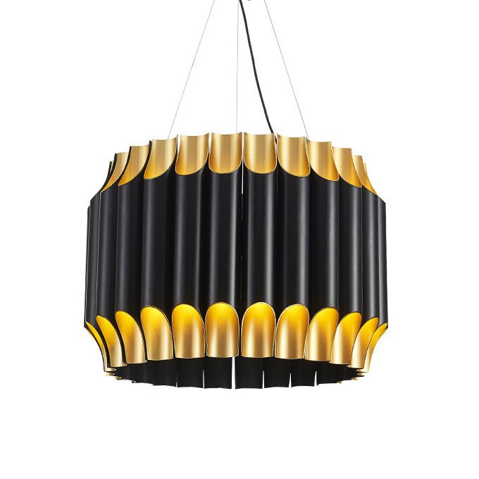 Люстра GALLIANO ROUND SUSPENSION LIGHT by DELIGHTFULL Black Золотой Черный Люстра GALLIANO ROUND SUSPENSION LIGHT by DELIGHTFULL Black Золотой Черный в Твери | Loft Concept