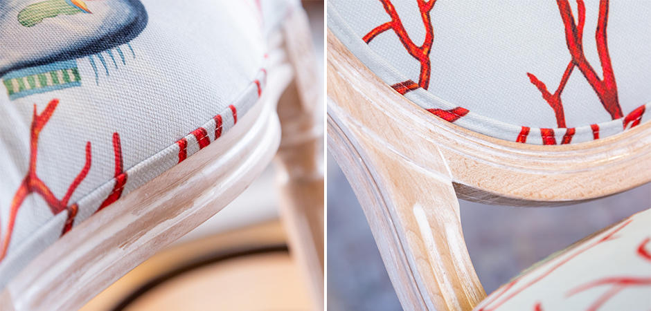 Мягкий стул Seabed Print 7 - фото №1