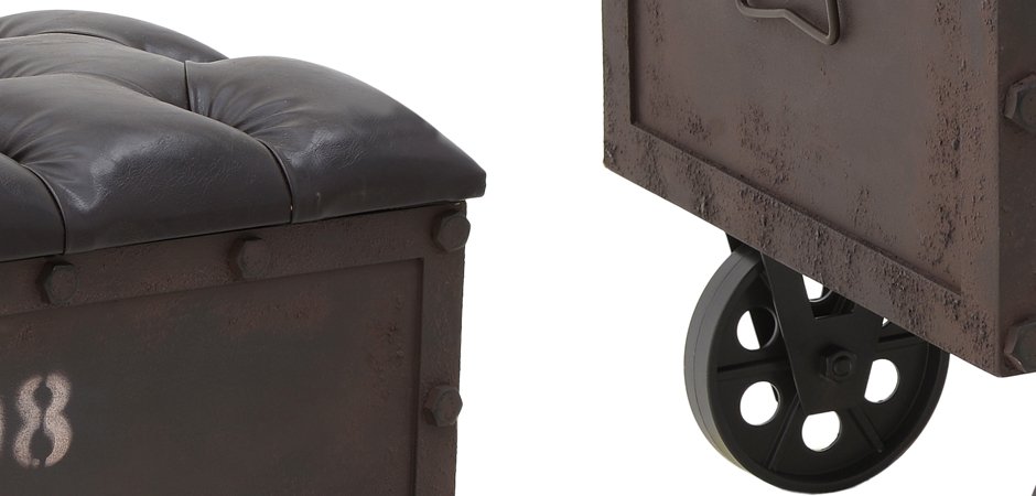 Пуф-бокс Loft Industrial Wheel Пуф-бокс Loft Industrial Wheel - Loft-Concept в Твери