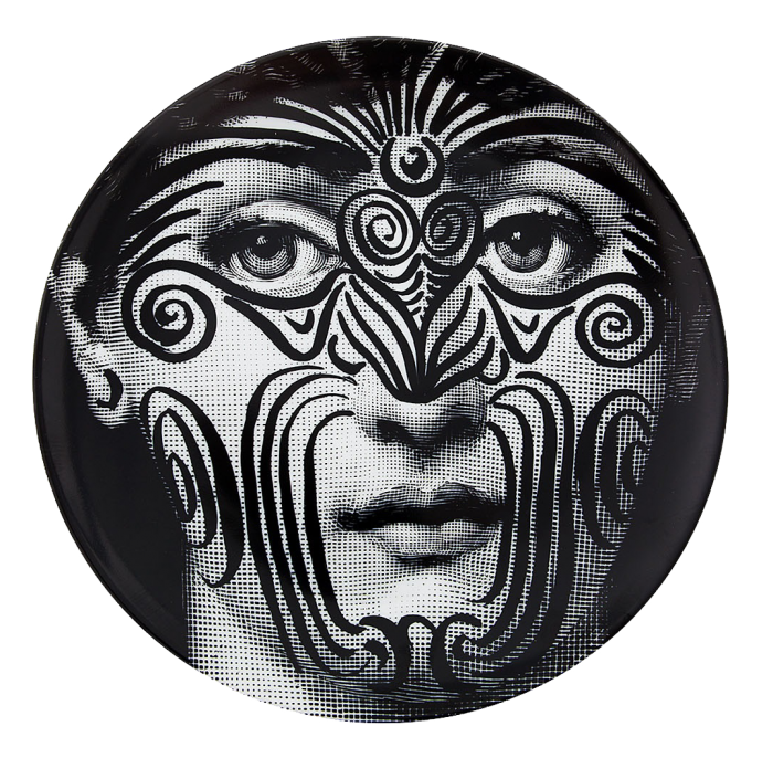 Декоративная тарелка Fornasetti 009 Черный Декоративная тарелка Fornasetti 009 Черный в Твери | Loft Concept