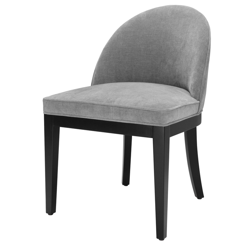 Стул Eichholtz Dining Chair Fallon grey Серый Черный Стул Eichholtz Dining Chair Fallon grey Серый Черный в Твери | Loft Concept