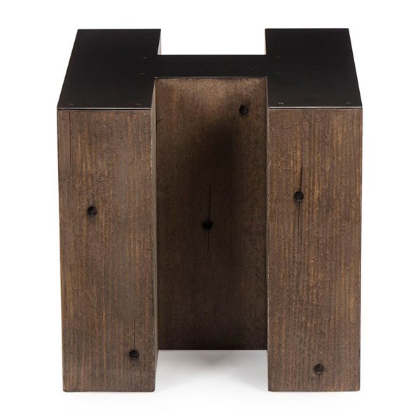 Столик Wooden Alphabet H Side Table Графит Коричневый в Твери | Loft Concept 