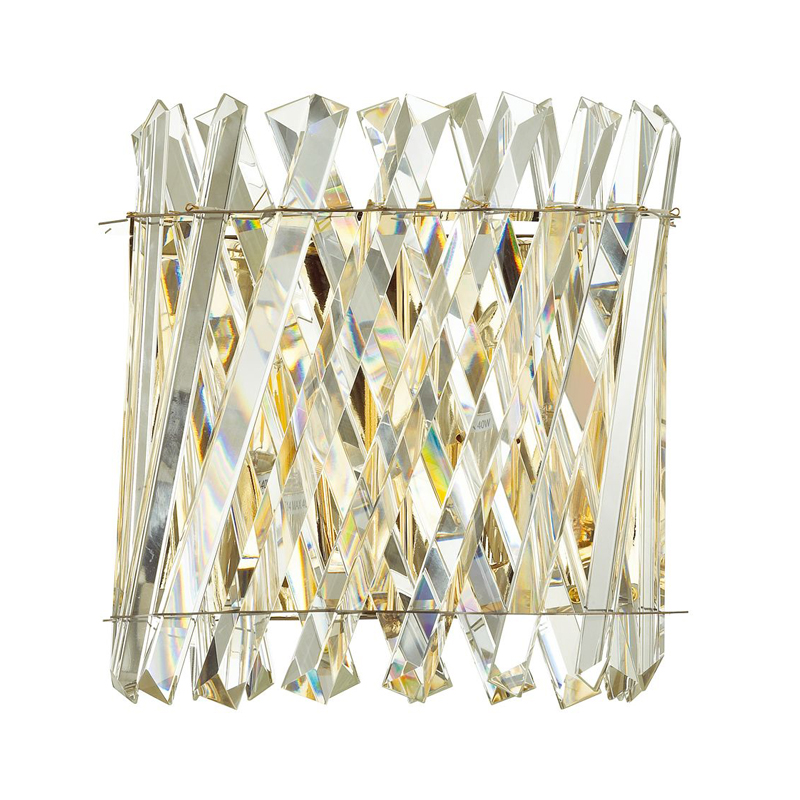 Бра Crystal Crossed Stripes Gold Золотой Бра Crystal Crossed Stripes Gold Золотой в Твери | Loft Concept
