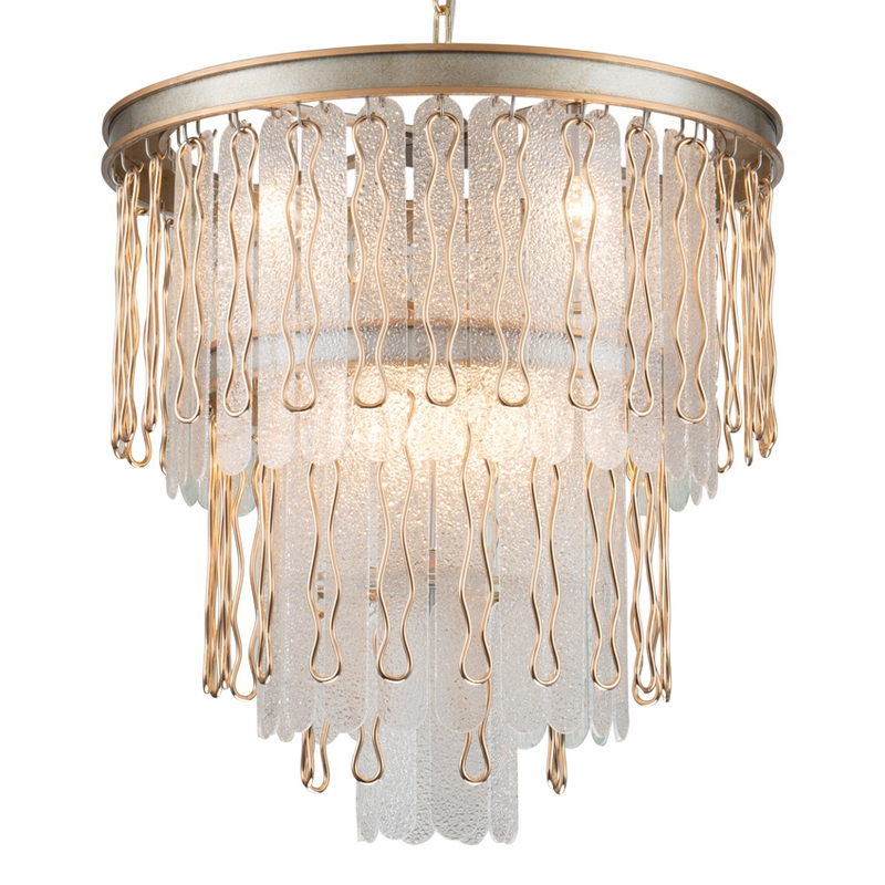 Люстра Abel Chandelier 60 Золотой Серебряный Прозрачный Люстра Abel Chandelier 60 Золотой Серебряный Прозрачный в Твери | Loft Concept
