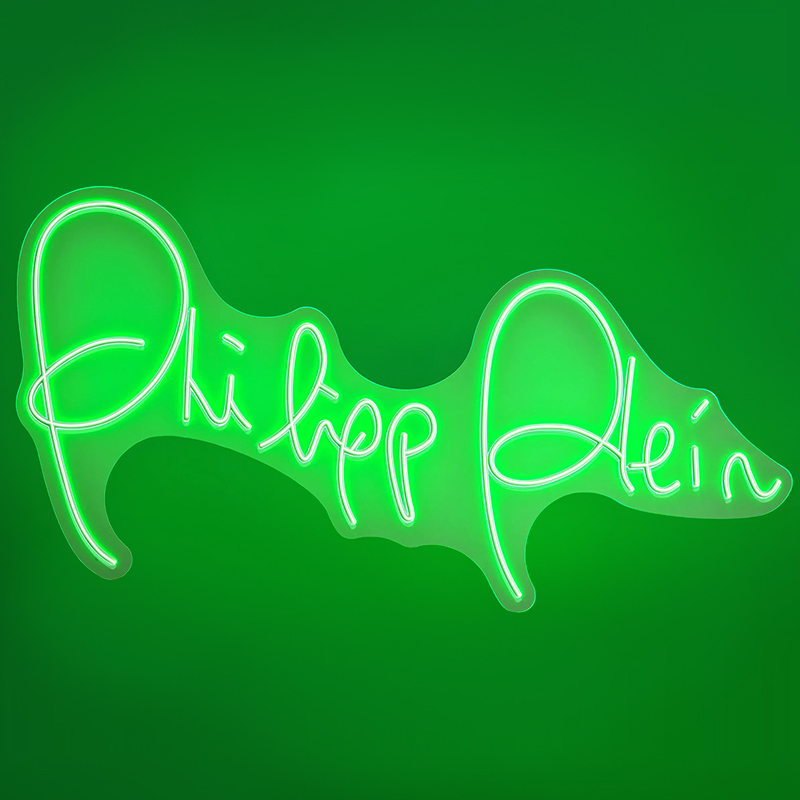 Неоновая настенная лампа Neon Philipp Plein Белый Зеленый Неоновая настенная лампа Neon Philipp Plein Белый Зеленый в Твери | Loft Concept
