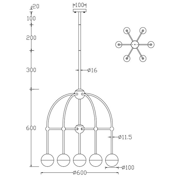 Люстра Heidy Chrome Chandelier 7 Люстра Heidy Chrome Chandelier 7 в Твери