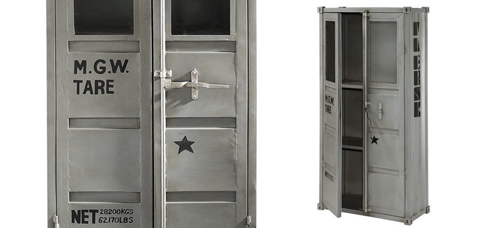 Шкаф-витрина Sea Container M.G.W. Шкаф-витрина Sea Container M.G.W. - Loft-Concept в Твери