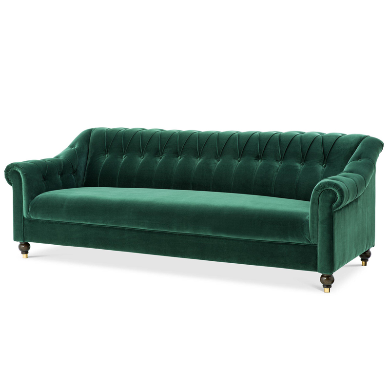Диван Eichholtz Sofa Brian Зеленый Черный Золотой Диван Eichholtz Sofa Brian Зеленый Черный Золотой в Твери | Loft Concept