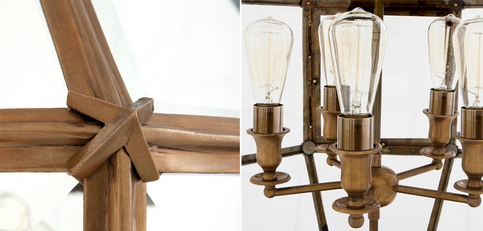Люстра Lantern Owen Brass L - Loft-Concept в Твери