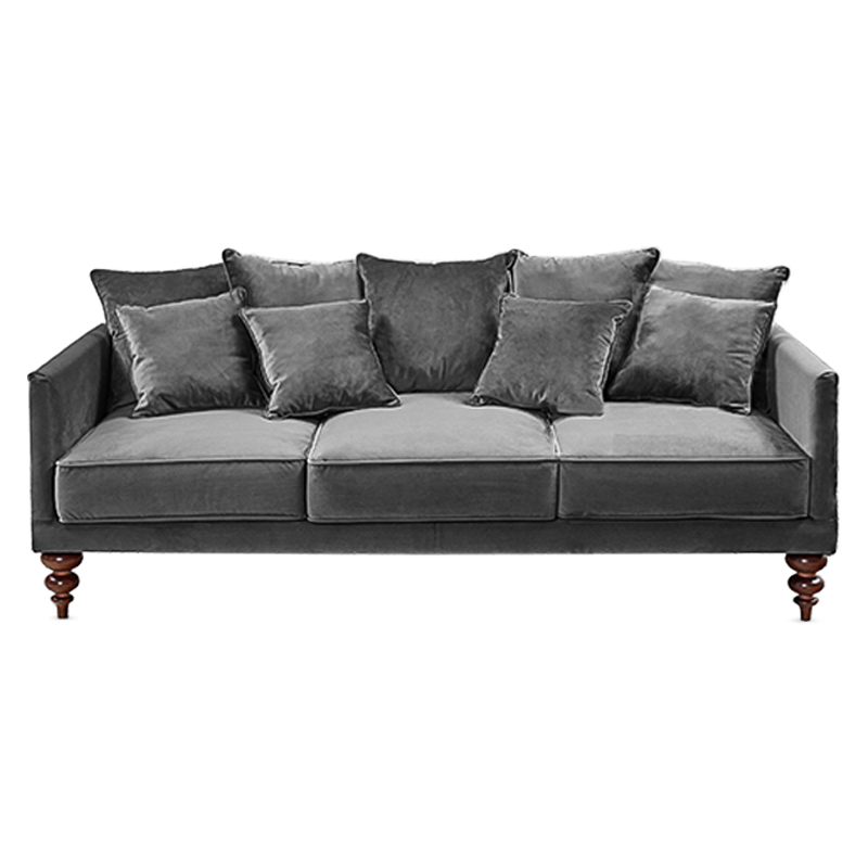 Диван Graceful Details Sofa Gray Коричневый Серый Диван Graceful Details Sofa Gray Коричневый Серый в Твери | Loft Concept