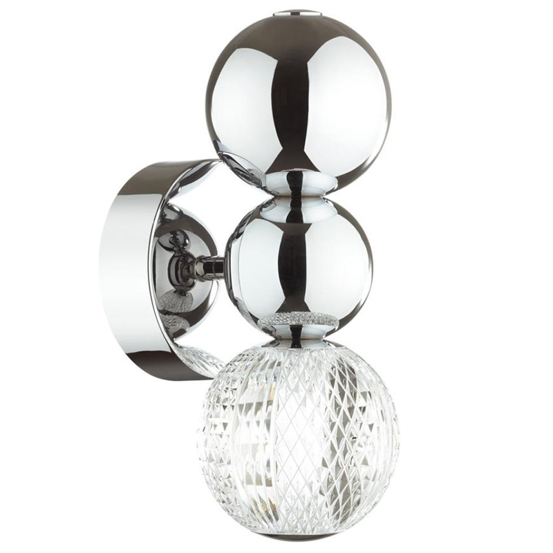 Светодиодное бра Crystal Globule Small Хром Хром Прозрачный Светодиодное бра Crystal Globule Small Хром Хром Прозрачный в Твери | Loft Concept
