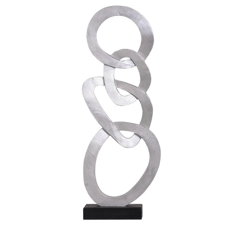 Статуэтка Anillos Statuette silver II Серебряный Черный Статуэтка Anillos Statuette silver II Серебряный Черный в Твери | Loft Concept