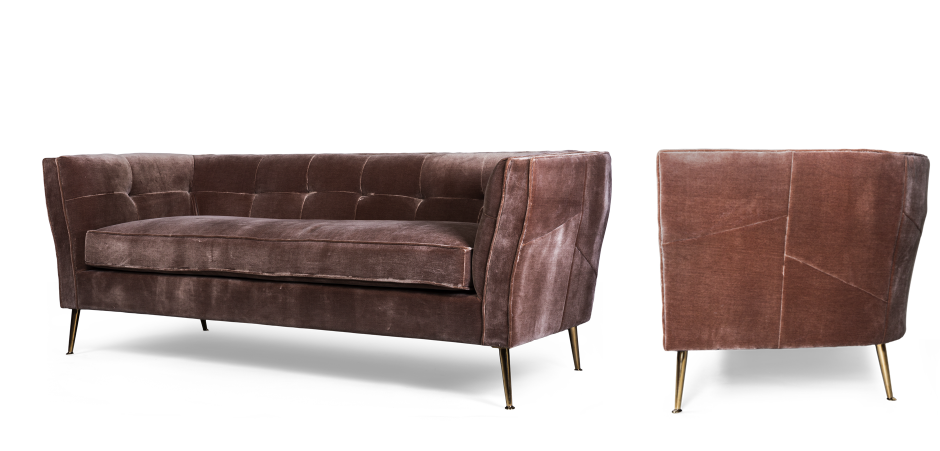 Диван трехместный Flatter brown Диван трехместный Flatter brown - Loft-Concept в Твери