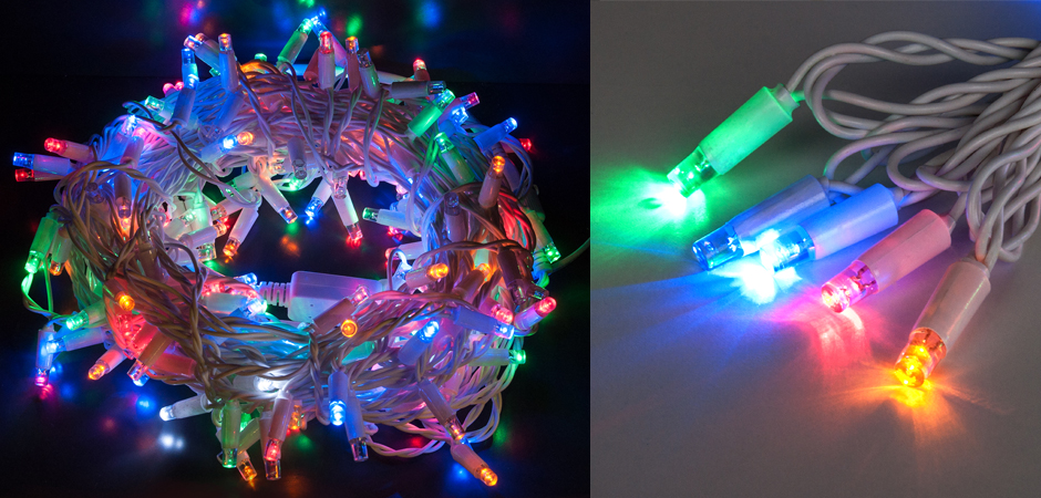 Мерцающая Цветная Гирлянда для улицы - Loft-Concept в Твери