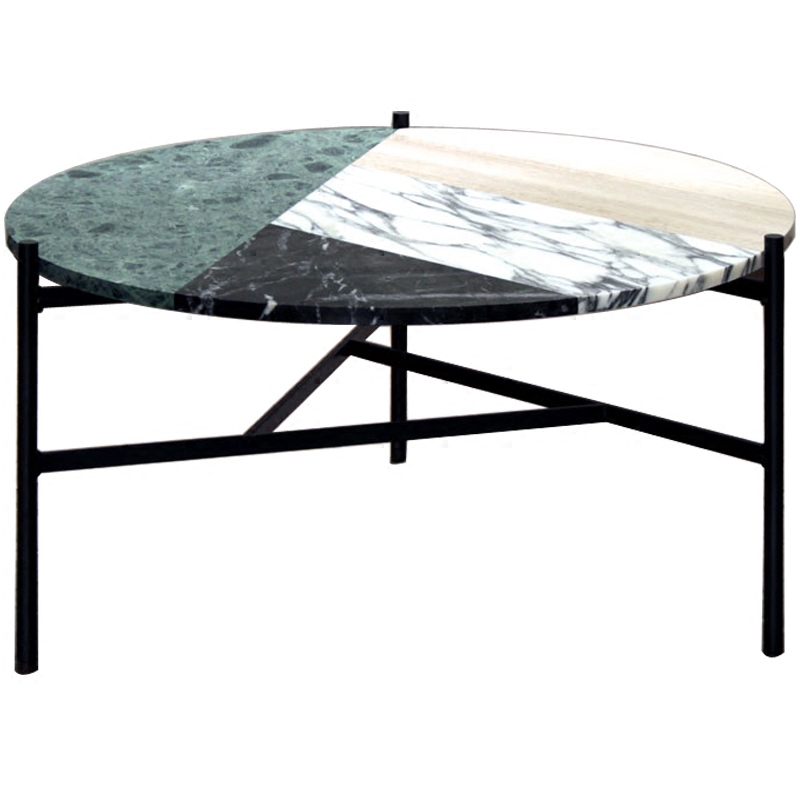 Кофейный стол Marble Combination Coffee Table Черный Мульти Кофейный стол Marble Combination Coffee Table Черный Мульти в Твери | Loft Concept