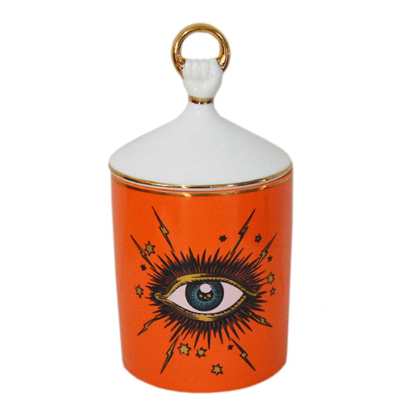 Ваза Vase Eye оранжевая Оранжевый Белый Глянцевое золото Ваза Vase Eye оранжевая Оранжевый Белый Глянцевое золото в Твери | Loft Concept