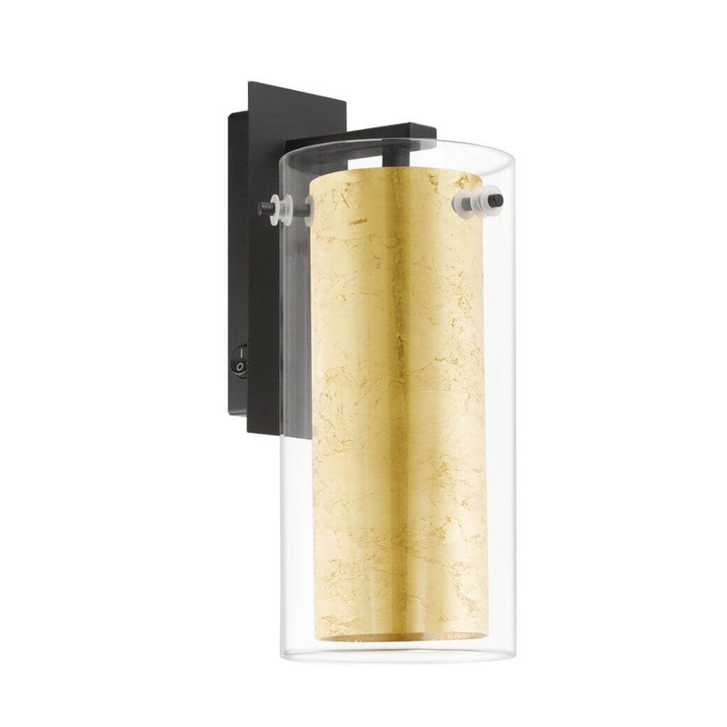 Бра Gold Inside Glass Золотой Черный Бра Gold Inside Glass Золотой Черный в Твери | Loft Concept