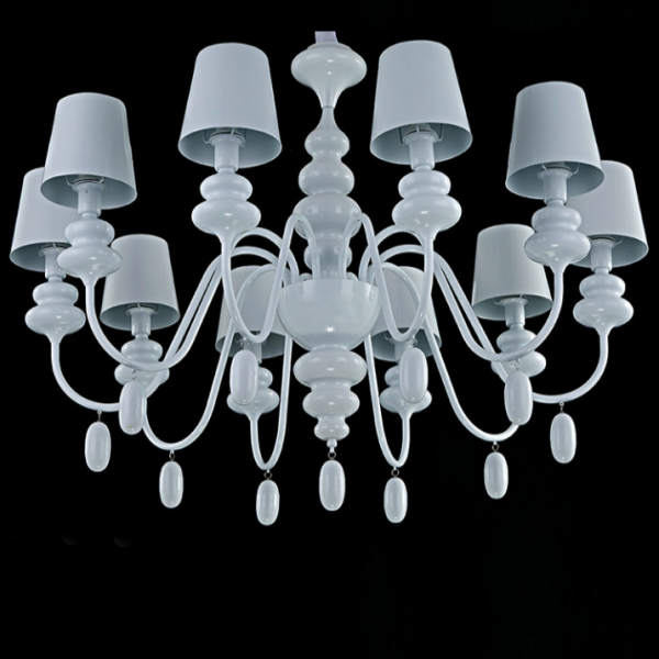 Люстра Masiero Eva Chandelier 10 Белый Люстра Masiero Eva Chandelier 10 Белый в Твери | Loft Concept