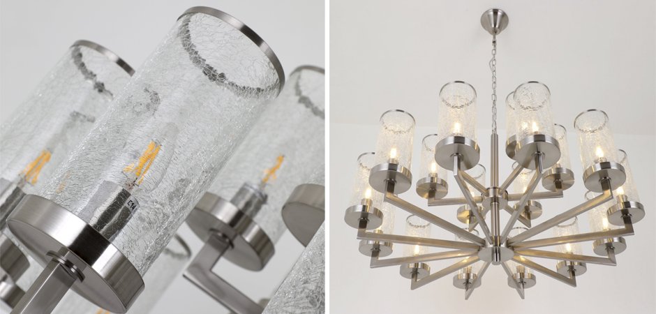 Люстра LIAISON TWO-TIER Chandelier 18 Silver Люстра LIAISON TWO-TIER Chandelier 18 Silver - Loft-Concept в Твери
