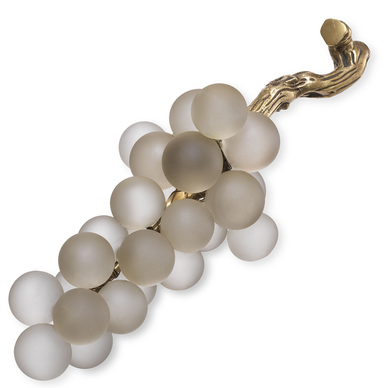 Аксессуар Eichholtz Object french grapes White Белое матовое стекло Винтажная латунь Аксессуар Eichholtz Object french grapes White Белое матовое стекло Винтажная латунь в Твери | Loft Concept