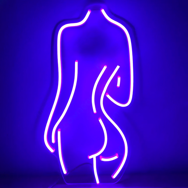 Неоновая настенная лампа Silhouette II Neon Wall Lamp Фиолетовый Прозрачный Неоновая настенная лампа Silhouette II Neon Wall Lamp Фиолетовый Прозрачный в Твери | Loft Concept