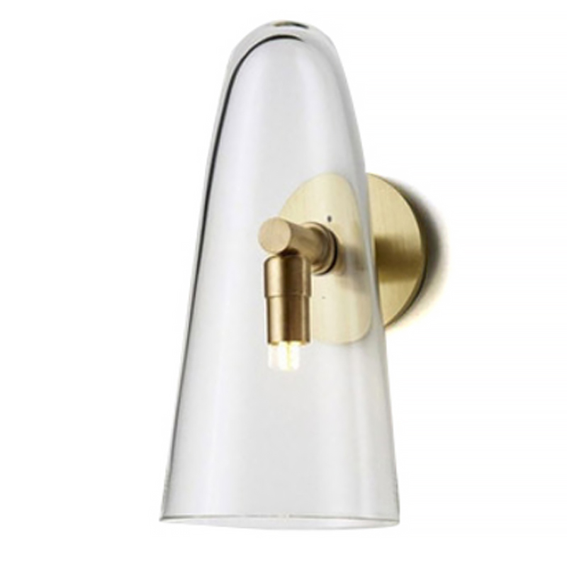 Бра Domi Sconce Transparent Глянцевое золото Прозрачный Бра Domi Sconce Transparent Глянцевое золото Прозрачный в Твери | Loft Concept