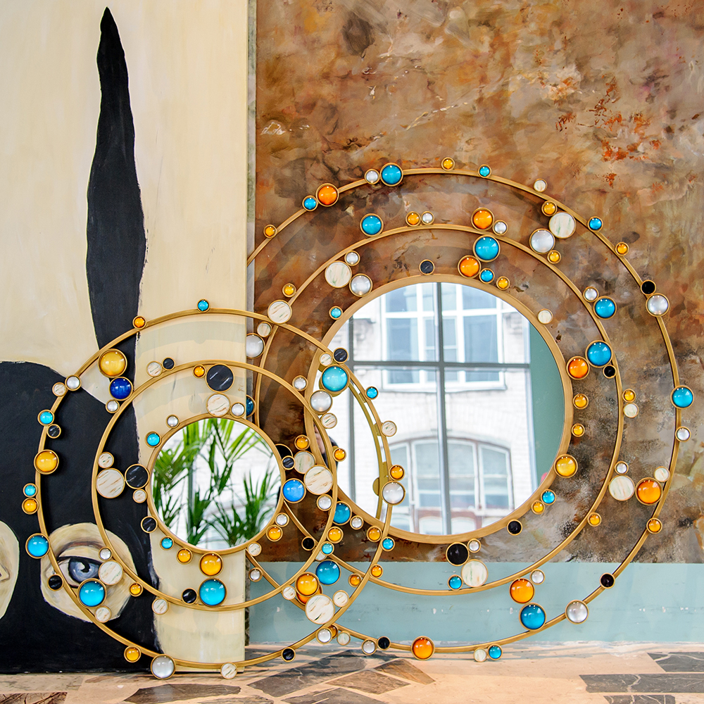 Зеркало Round Inserts Mirror - фото №2