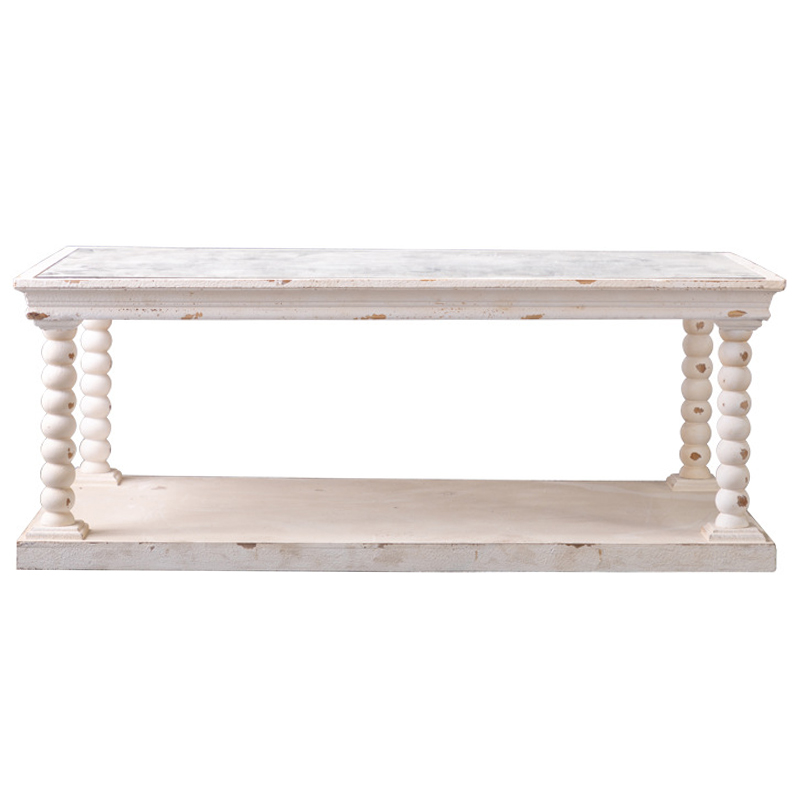 Кофейный стол Claude Provence Coffee Table Древесина Белый Кофейный стол Claude Provence Coffee Table Древесина Белый в Твери | Loft Concept