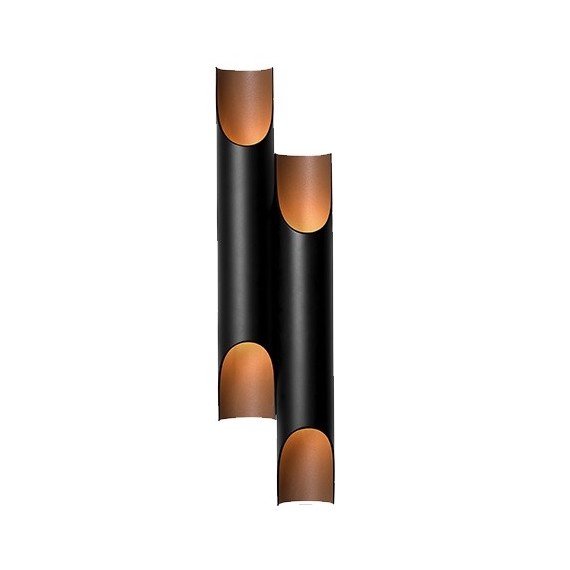 Бра Galliano Double by DELIGHTFULL Black Черный Золотой Бра Galliano Double by DELIGHTFULL Black Черный Золотой в Твери | Loft Concept
