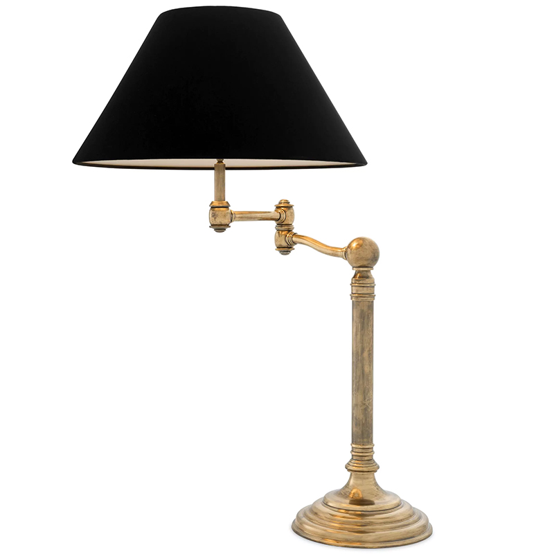 Настольная лампа Eichholtz Table Lamp Regis Латунь Винтажная латунь Черный Настольная лампа Eichholtz Table Lamp Regis Латунь Винтажная латунь Черный в Твери | Loft Concept