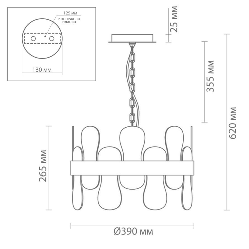 Люстра Eve Chandelier фигурное стекло диаметр 40 см Люстра Eve Chandelier фигурное стекло диаметр 40 см в Твери