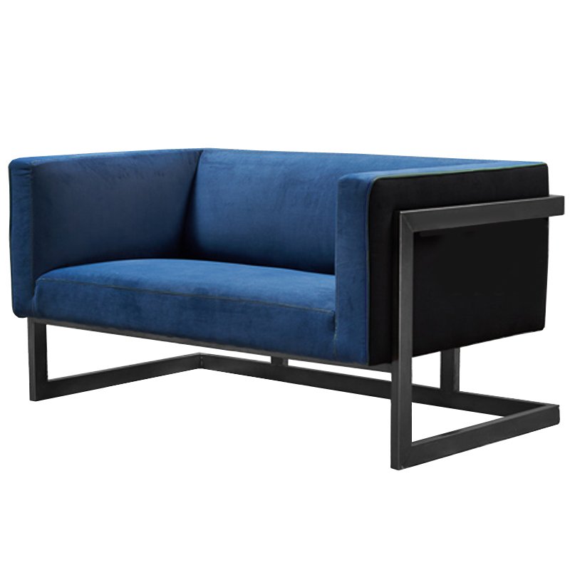 Диван Cube Blue Loveseat Sofa Синий Диван Cube Blue Loveseat Sofa Синий в Твери | Loft Concept
