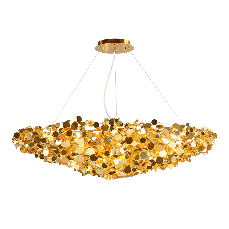 Люстра Godfreet Gold Chandelier Золотой Люстра Godfreet Gold Chandelier Золотой в Твери | Loft Concept