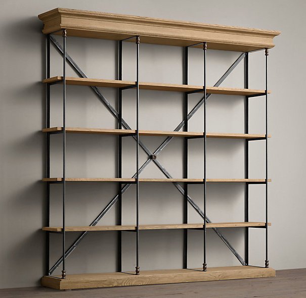 Стеллаж Old Oak Triple Белый дуб Стеллаж Old Oak Triple Белый дуб в Твери | Loft Concept