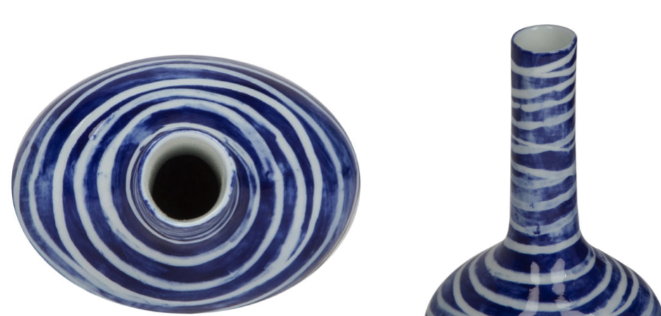 Ваза blue & white ornament Striped Bottle Ваза blue & white ornament Striped Bottle - Loft-Concept в Твери