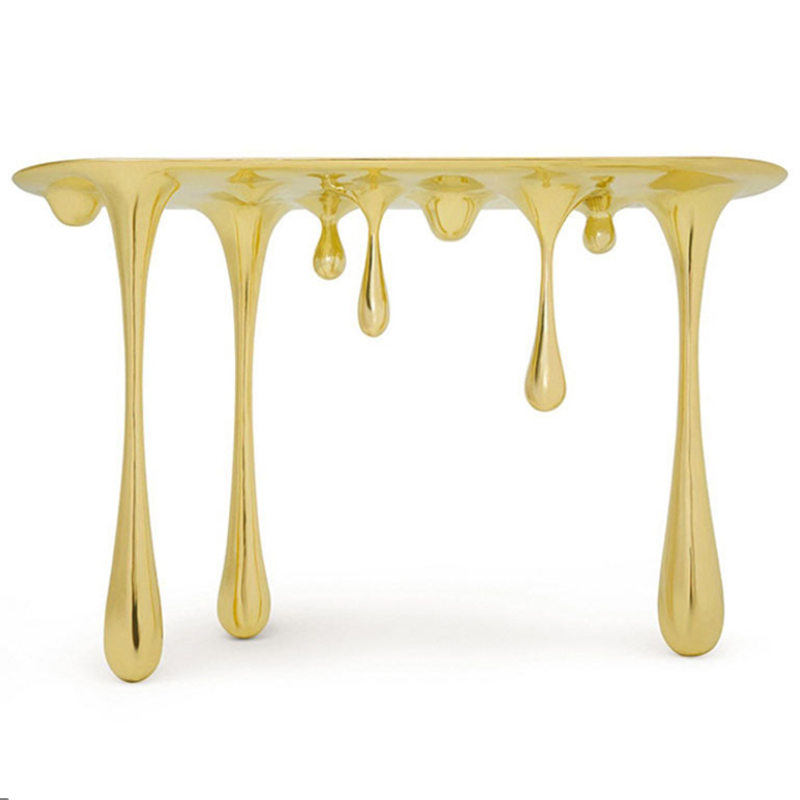 Дизайнерская Консоль Melting Gold Console Zhipeng Tan Золотой Дизайнерская Консоль Melting Gold Console Zhipeng Tan Золотой в Твери | Loft Concept