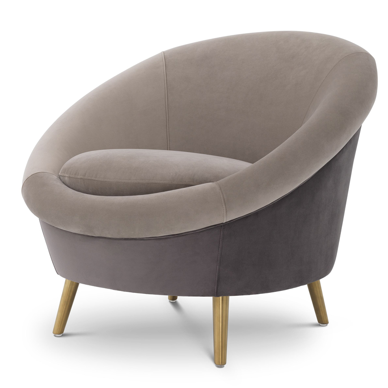 Кресло Eichholtz Chair Giulia Серый Латунь Кресло Eichholtz Chair Giulia Серый Латунь в Твери | Loft Concept