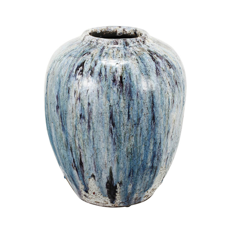 Ваза Terracotta Vase blue-white Белый Голубой Ваза Terracotta Vase blue-white Белый Голубой в Твери | Loft Concept