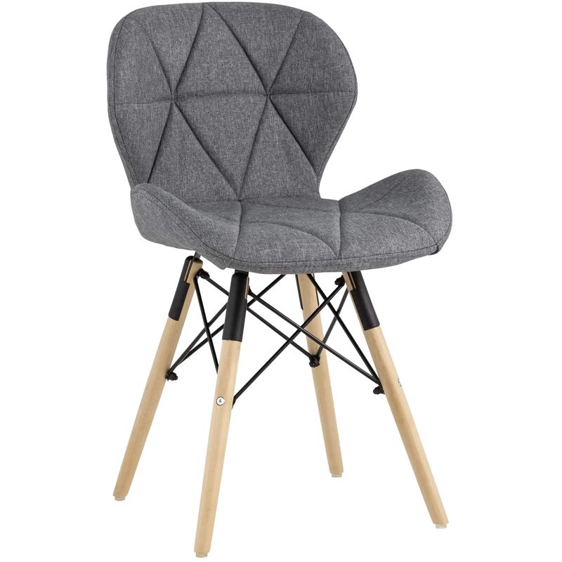 Стул Jeroen Chair Рогожка Серый Цвет Серый Древесина Черный Стул Jeroen Chair Рогожка Серый Цвет Серый Древесина Черный в Твери | Loft Concept