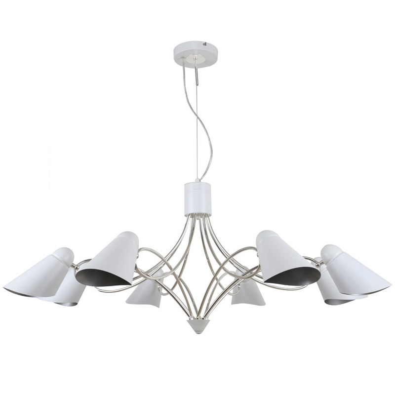 Люстра Silvi Chandelier Белый Серебряный Люстра Silvi Chandelier Белый Серебряный в Твери | Loft Concept