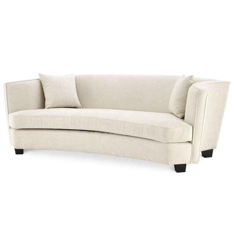 Диван Eichholtz Sofa Jiulietta 3 ivory ( слоновая кость ) Черный Диван Eichholtz Sofa Jiulietta 3 ivory ( слоновая кость ) Черный в Твери | Loft Concept