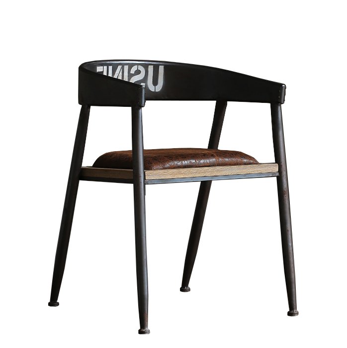 Стул Loft Armchair Industrial Коричневый Черный Стул Loft Armchair Industrial Коричневый Черный в Твери | Loft Concept