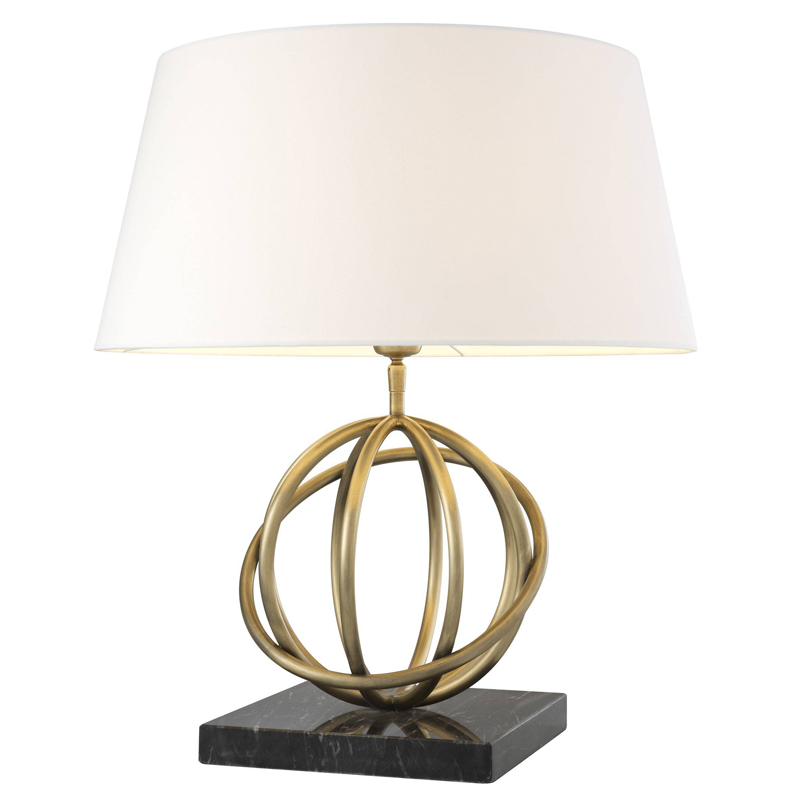 Настольная лампа Eichholtz Table Lamp Edition Белый Черный Латунь Античная полированная Настольная лампа Eichholtz Table Lamp Edition Белый Черный Латунь Античная полированная в Твери | Loft Concept