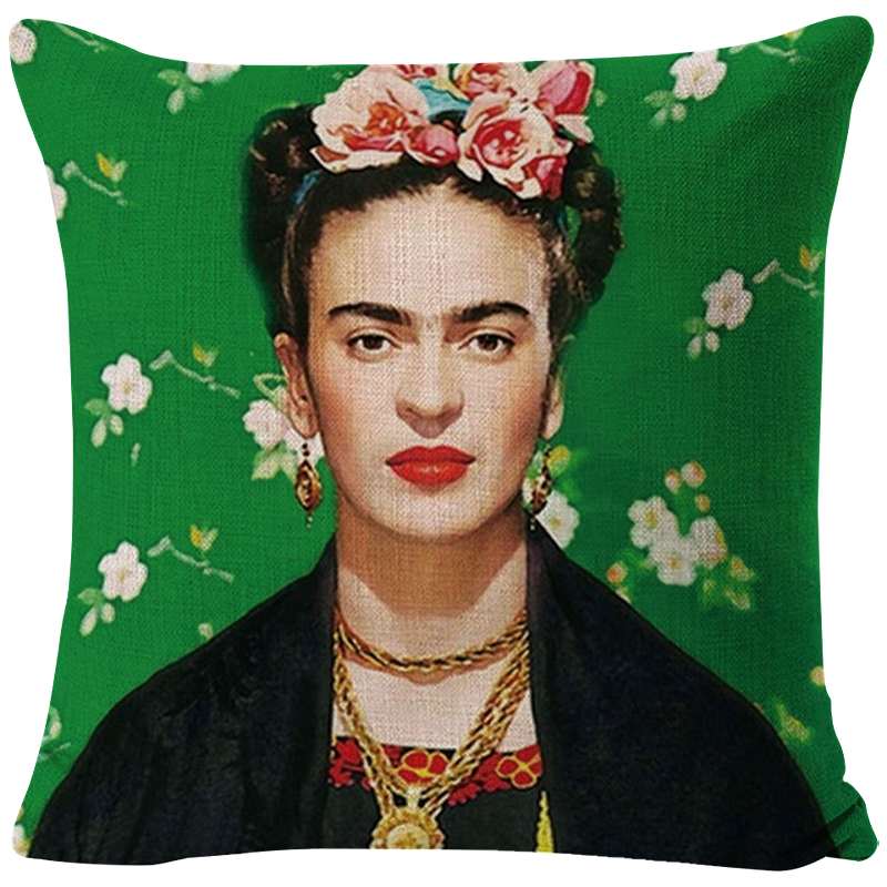 Декоративная подушка Frida Kahlo 8 Зеленый Мульти Декоративная подушка Frida Kahlo 8 Зеленый Мульти в Твери | Loft Concept