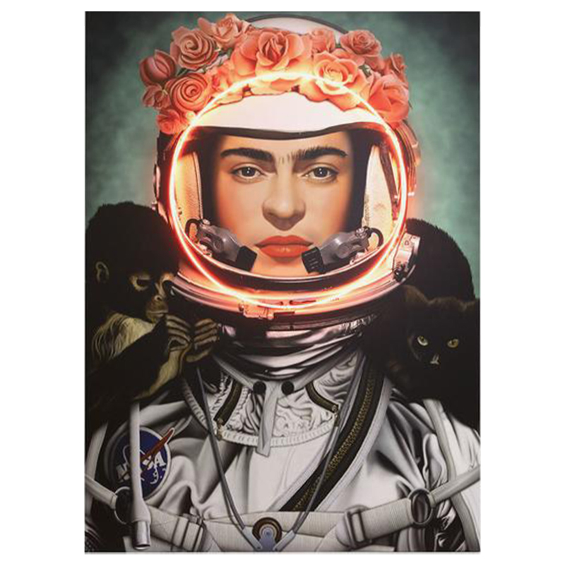 Неоновый постер Фрида Кало в Скафандре Space Girl Frida Мульти Неоновый постер Фрида Кало в Скафандре Space Girl Frida Мульти в Твери | Loft Concept
