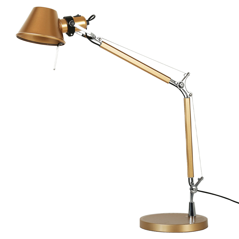 Настольная лампа золотого цвета Artemide Золотой Хром Настольная лампа золотого цвета Artemide Золотой Хром в Твери | Loft Concept