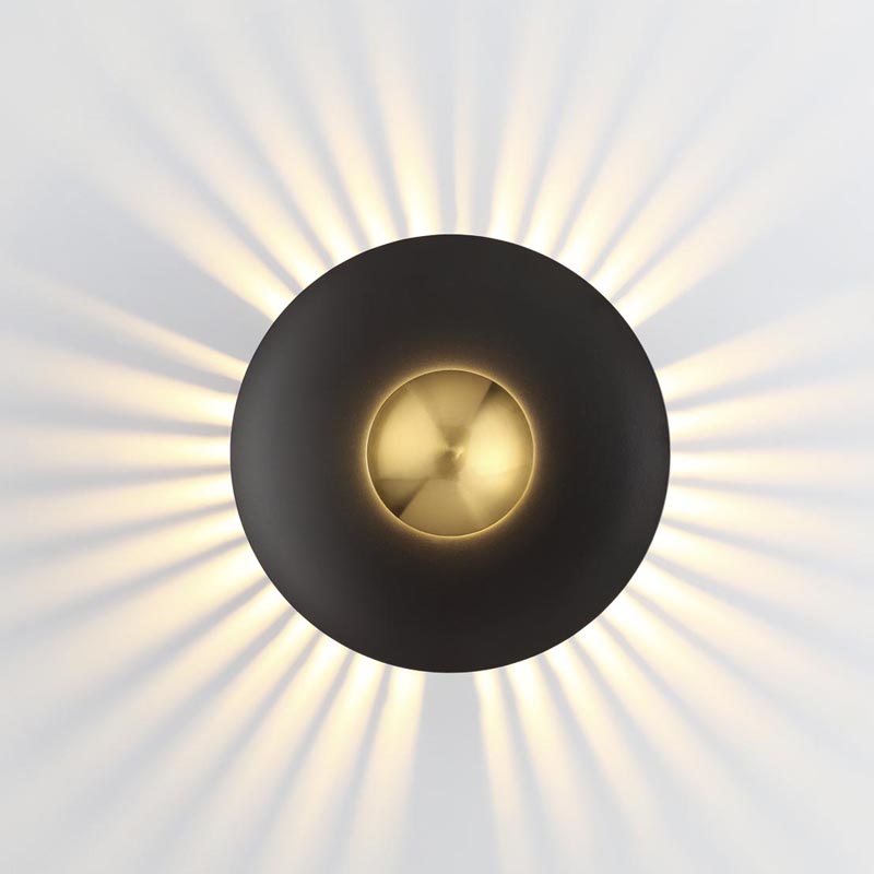 Настенный светильник Golden Mean Circle Черный Золотой Настенный светильник Golden Mean Circle Черный Золотой в Твери | Loft Concept